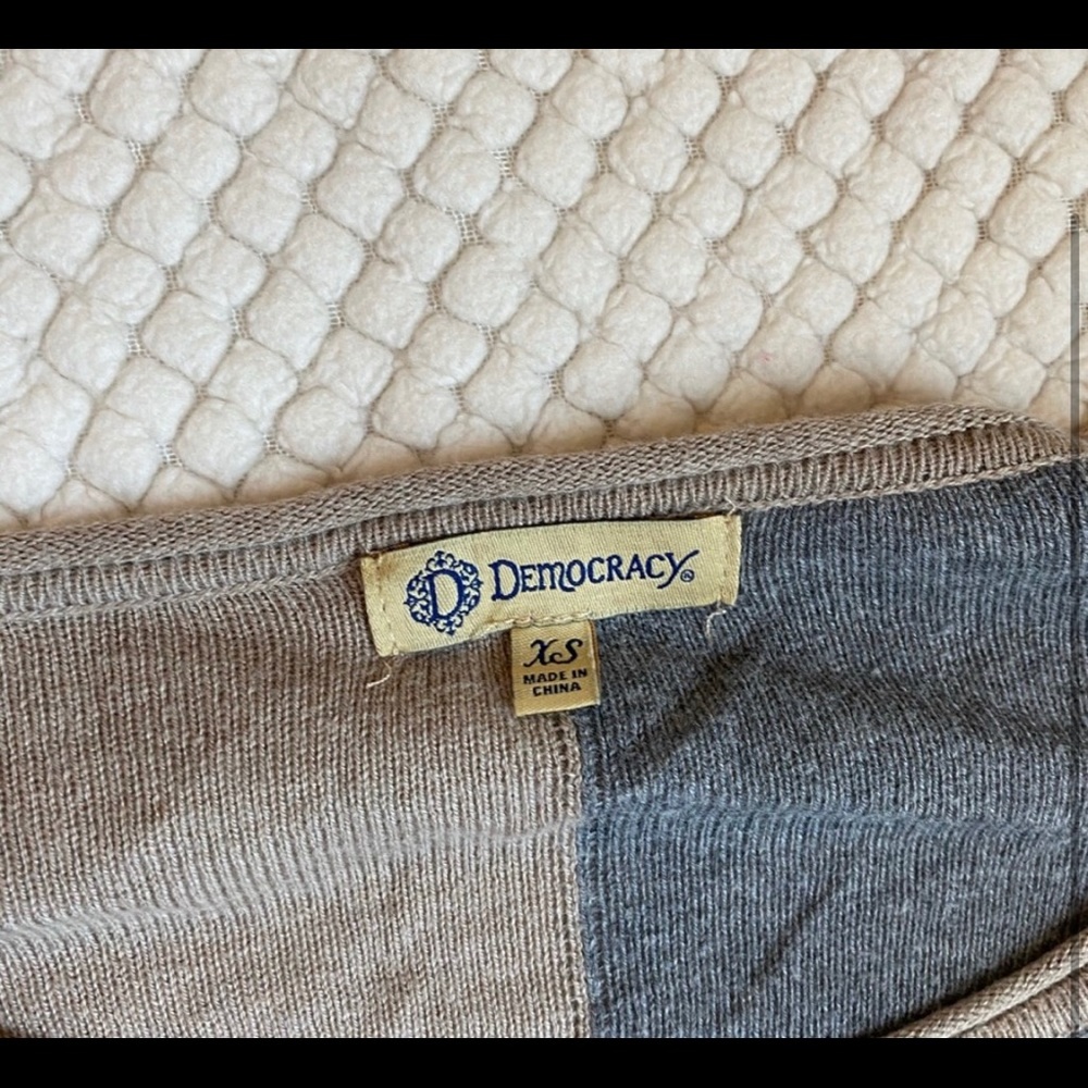 Democracy Color Block Sweater - image 2